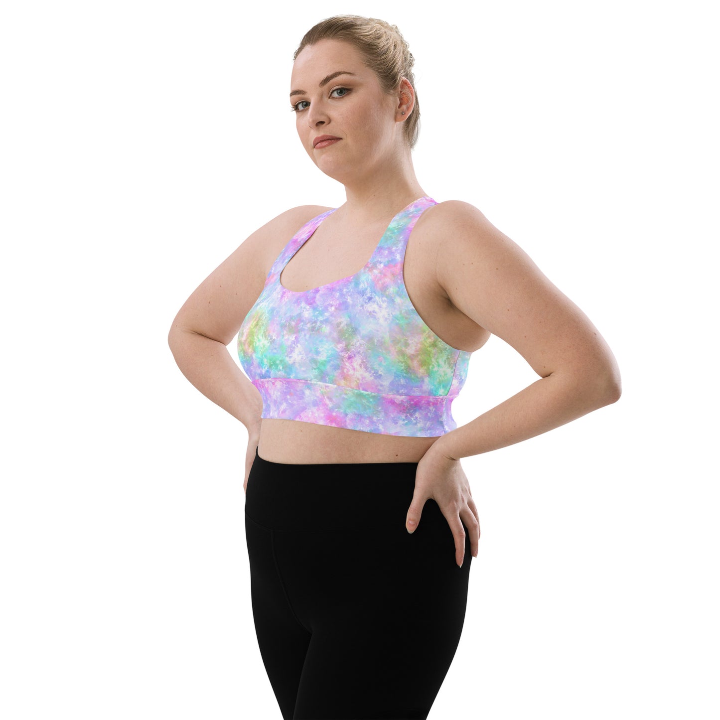 Unicorn Galaxy Longline sports bra