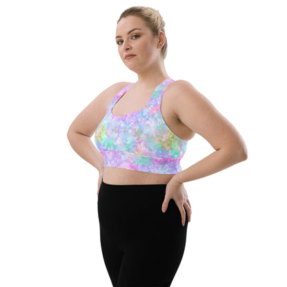 Unicorn Galaxy Longline sports bra