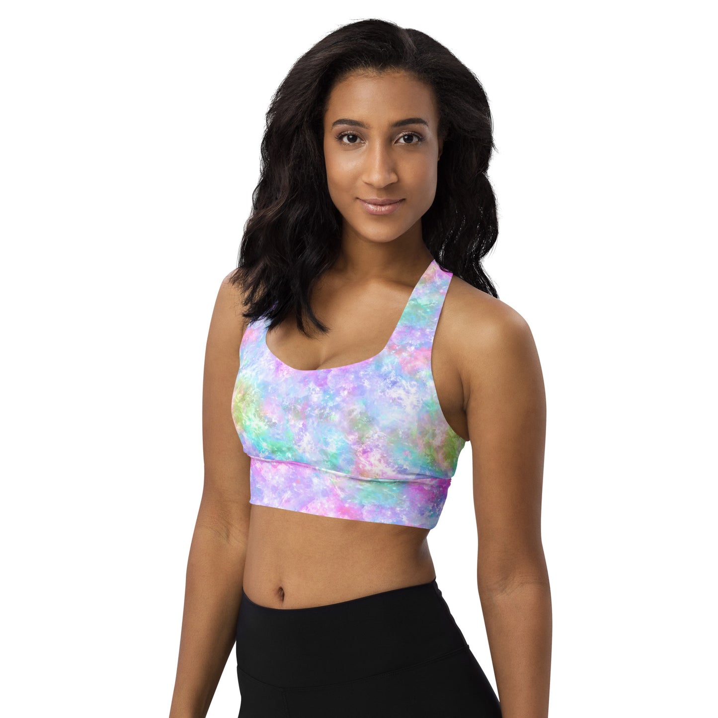 Unicorn Galaxy Longline sports bra