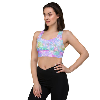 Unicorn Galaxy Longline sports bra