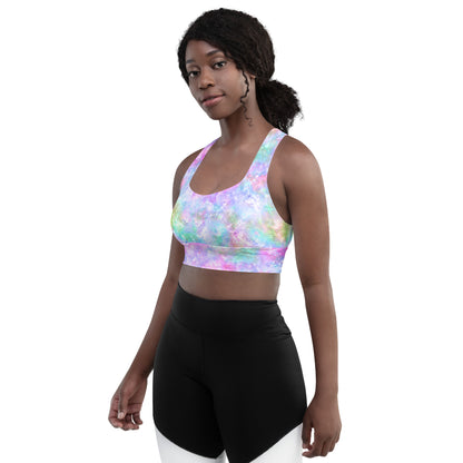 Unicorn Galaxy Longline sports bra