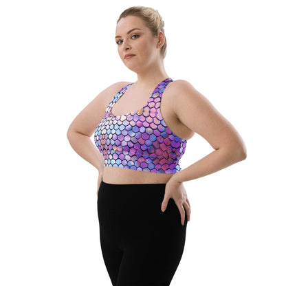 Mermaid Tail Longline Sports Bra