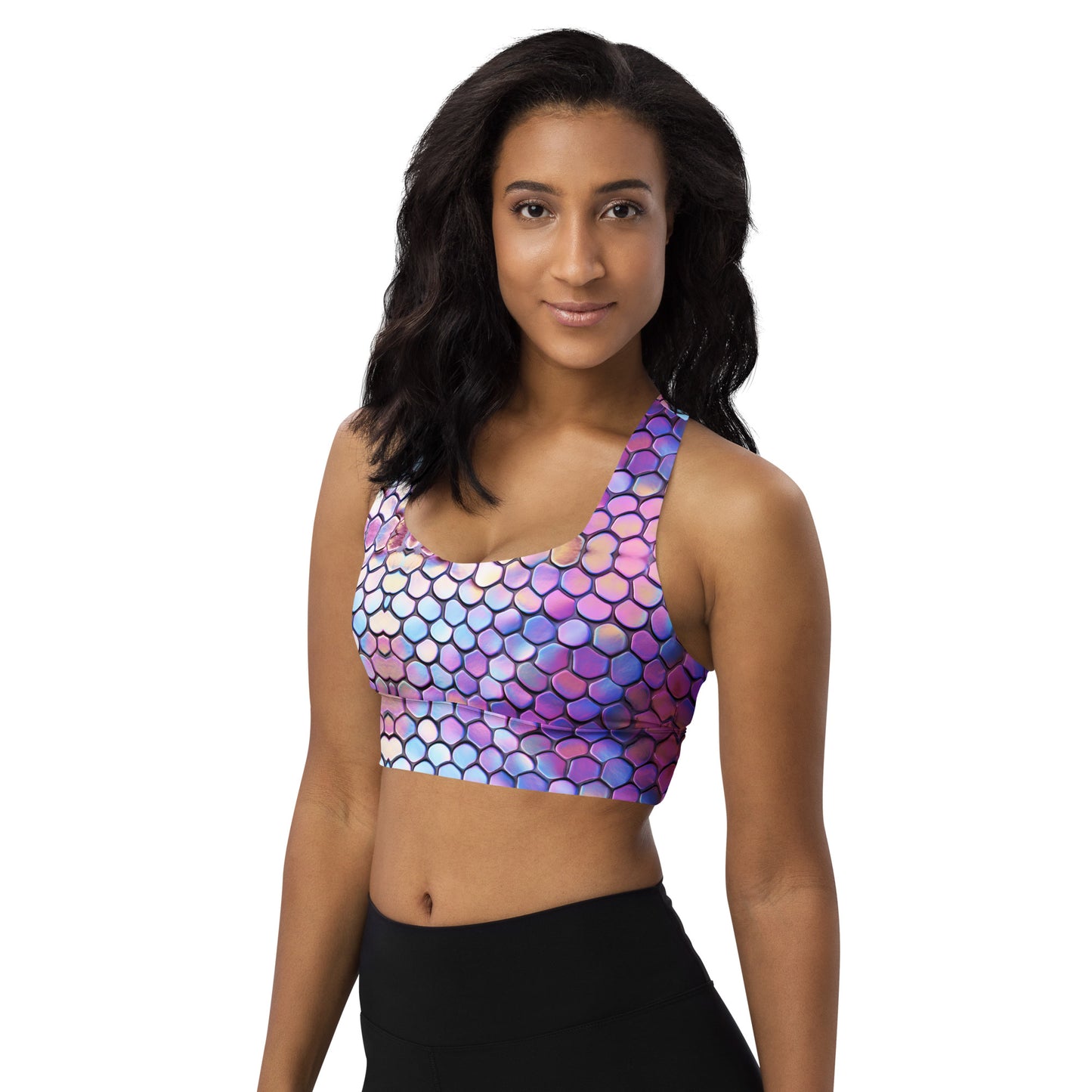 Mermaid Tail Longline Sports Bra