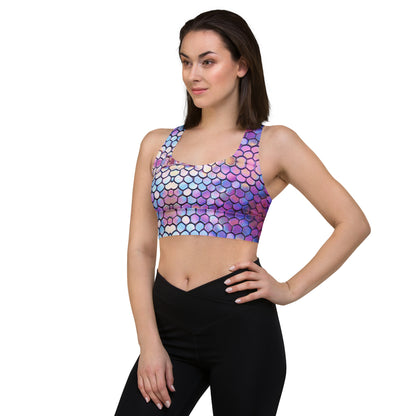 Mermaid Tail Longline Sports Bra