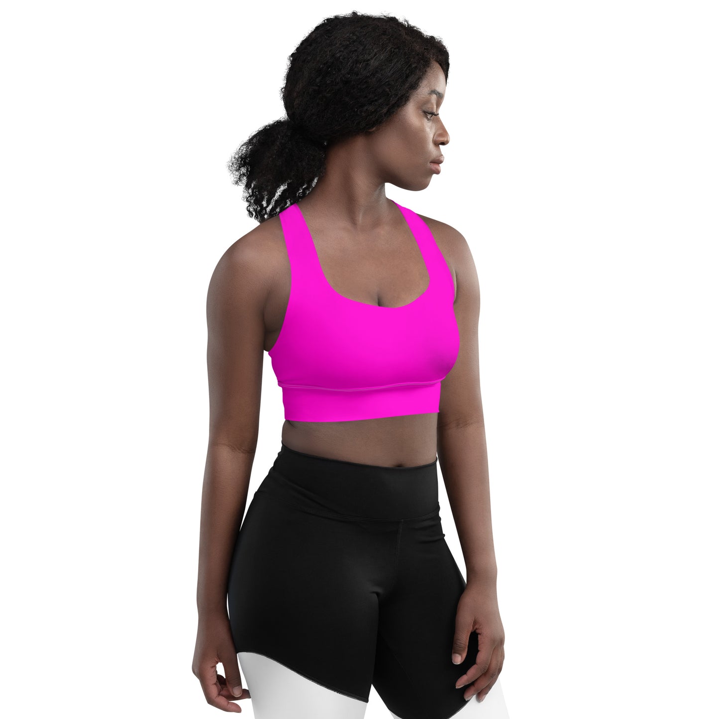 Everyday Bright Pink Longline Sports Bra