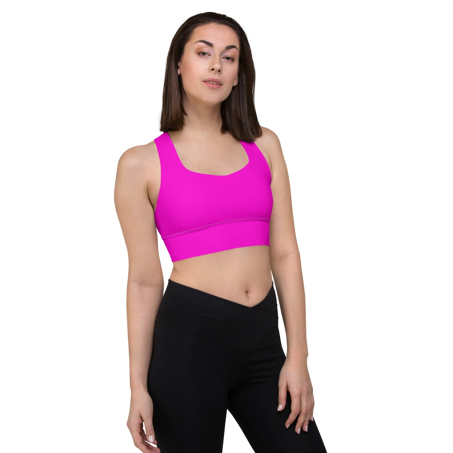 Everyday Bright Pink Longline Sports Bra