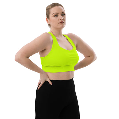 Everyday Neon Lime Longline Sports Bra