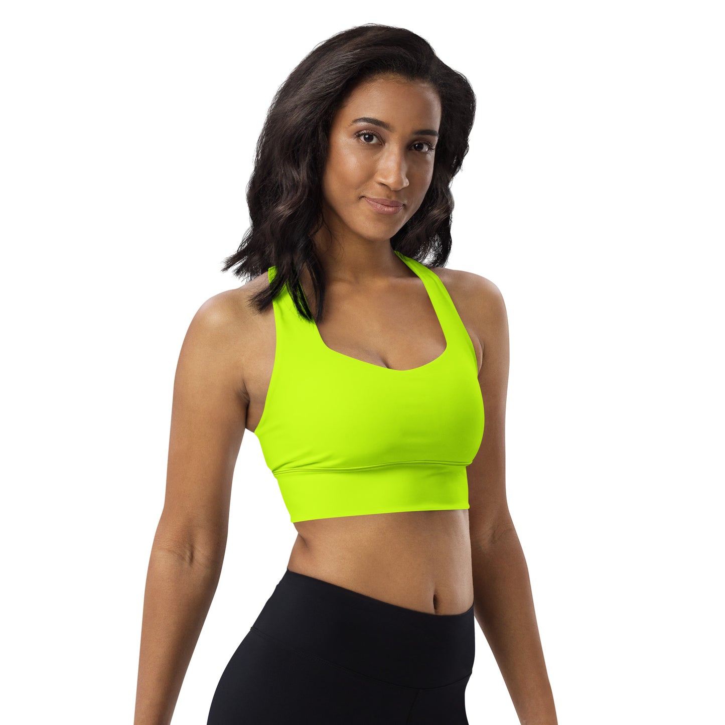 Everyday Neon Lime Longline Sports Bra