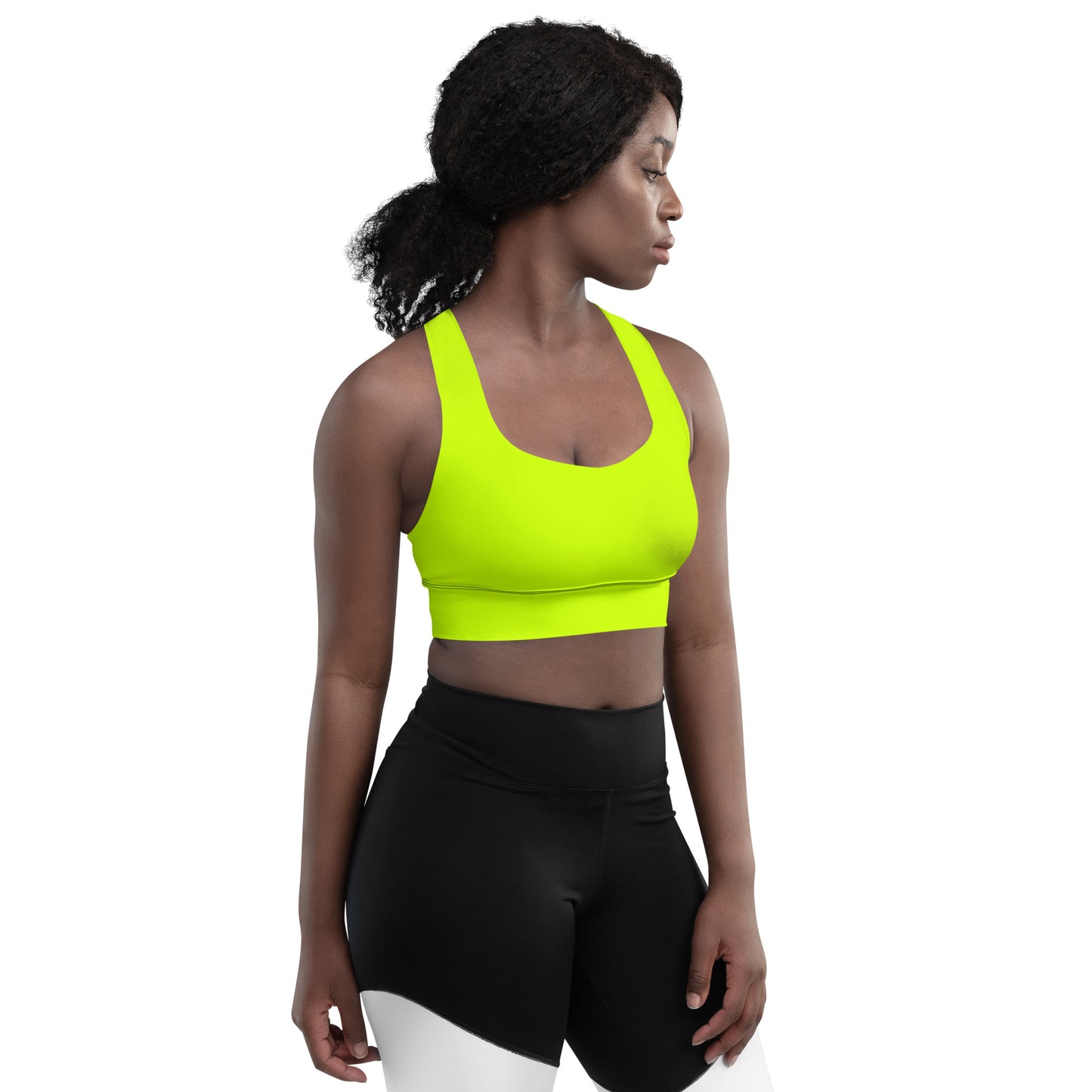 Everyday Neon Lime Longline Sports Bra