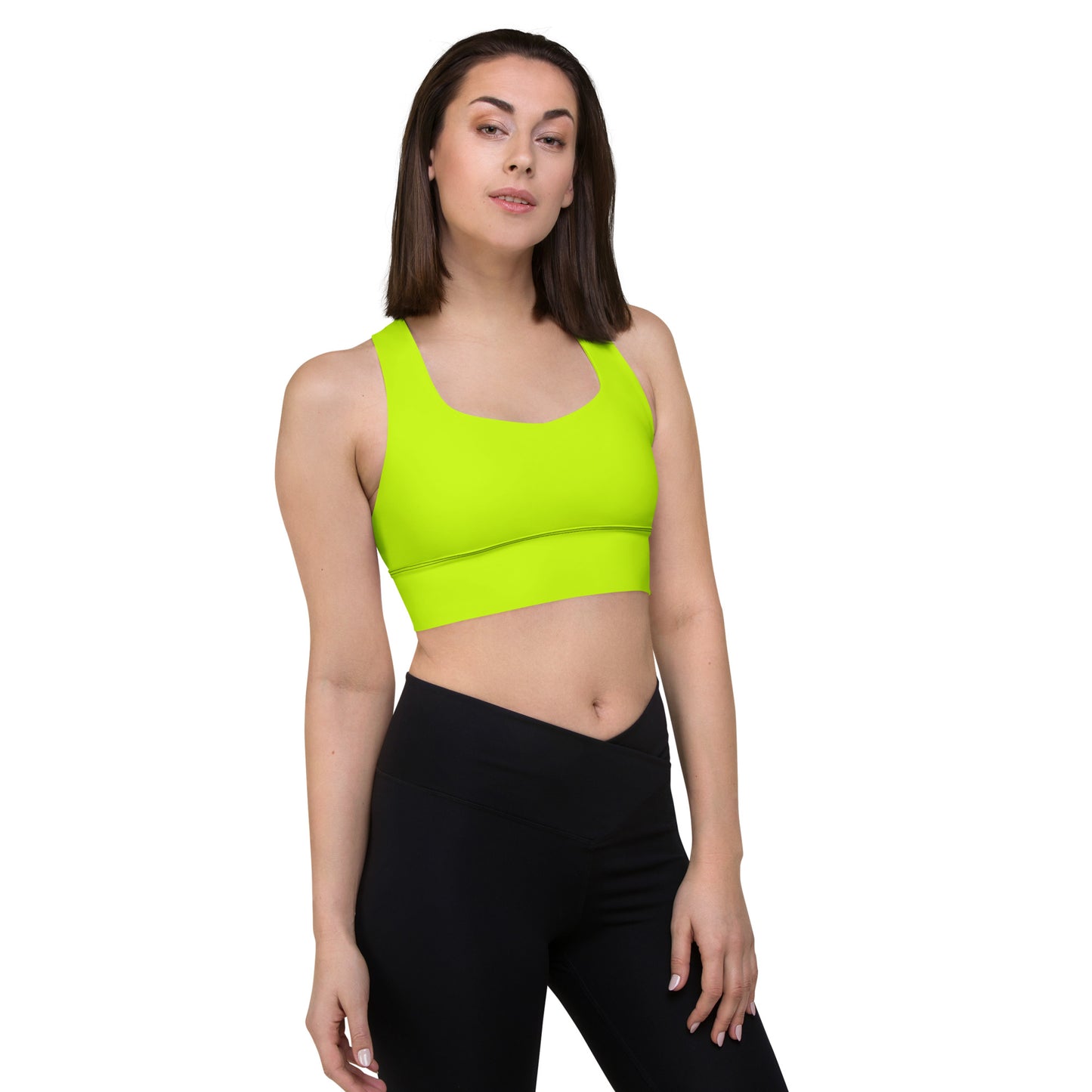 Everyday Neon Lime Longline Sports Bra