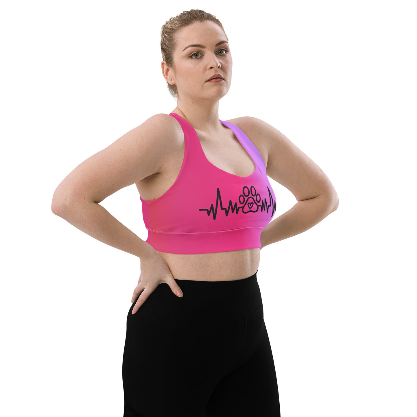 Special Edition - My Pet My Life Heartbeat Longline Sports Bra