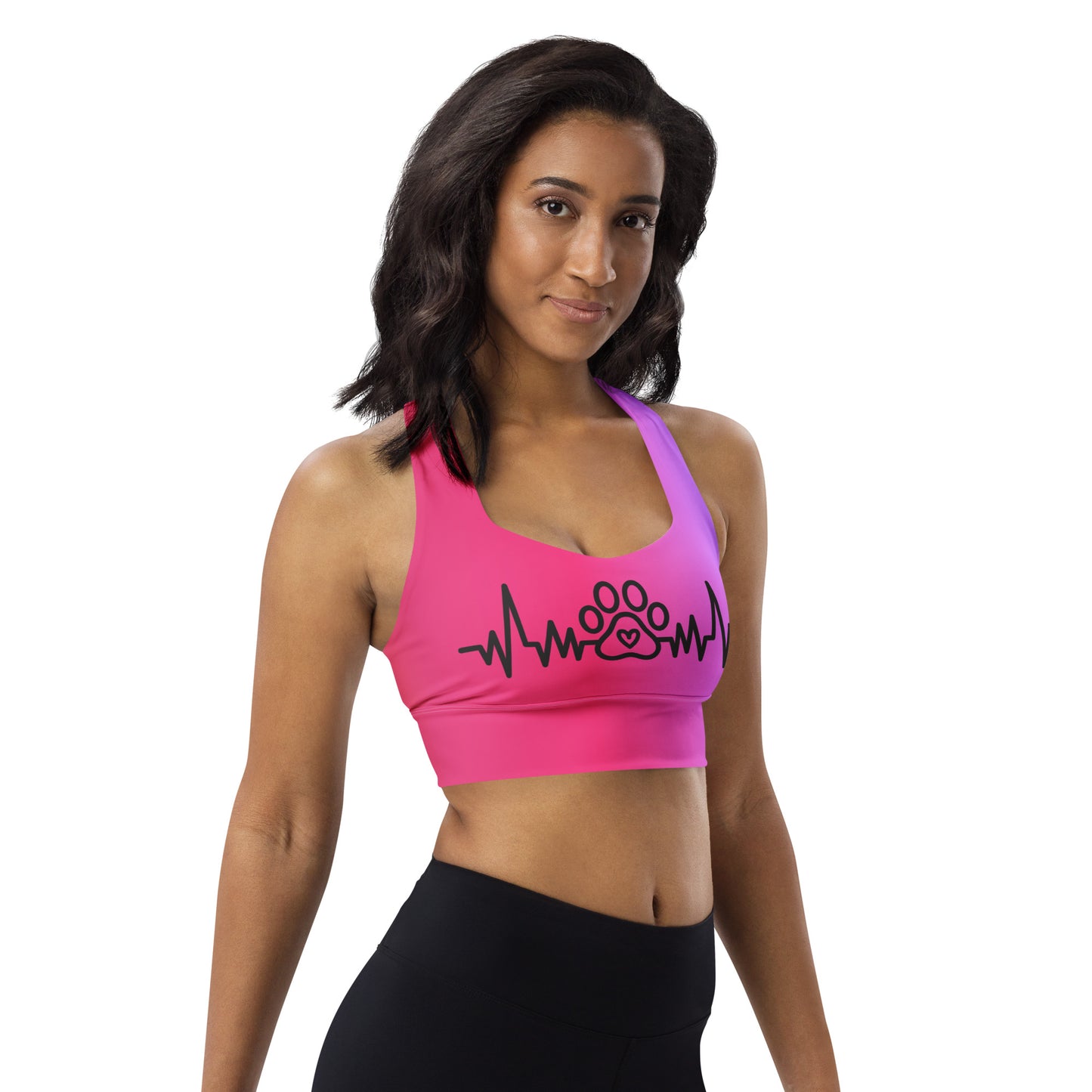 Special Edition - My Pet My Life Heartbeat Longline Sports Bra