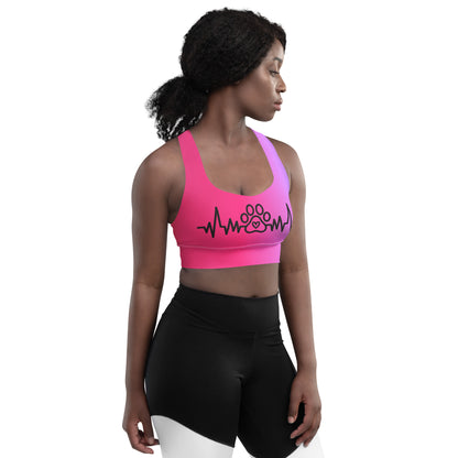 Special Edition - My Pet My Life Heartbeat Longline Sports Bra