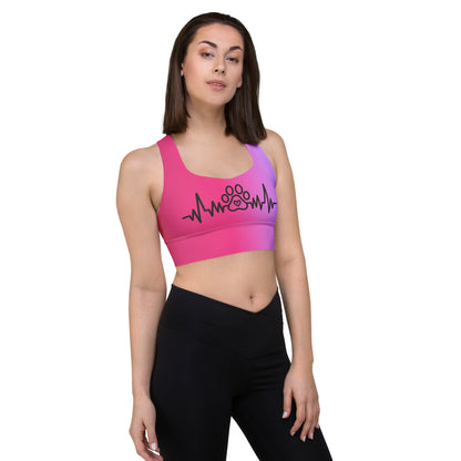 Special Edition - My Pet My Life Heartbeat Longline Sports Bra