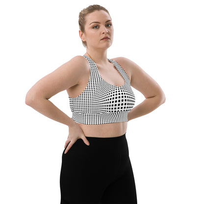 Everyday Optical Illusion Longline Sports Bra