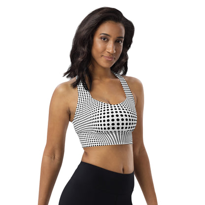 Everyday Optical Illusion Longline Sports Bra