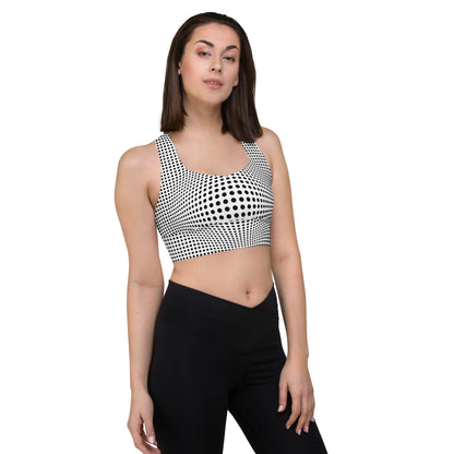 Everyday Optical Illusion Longline Sports Bra