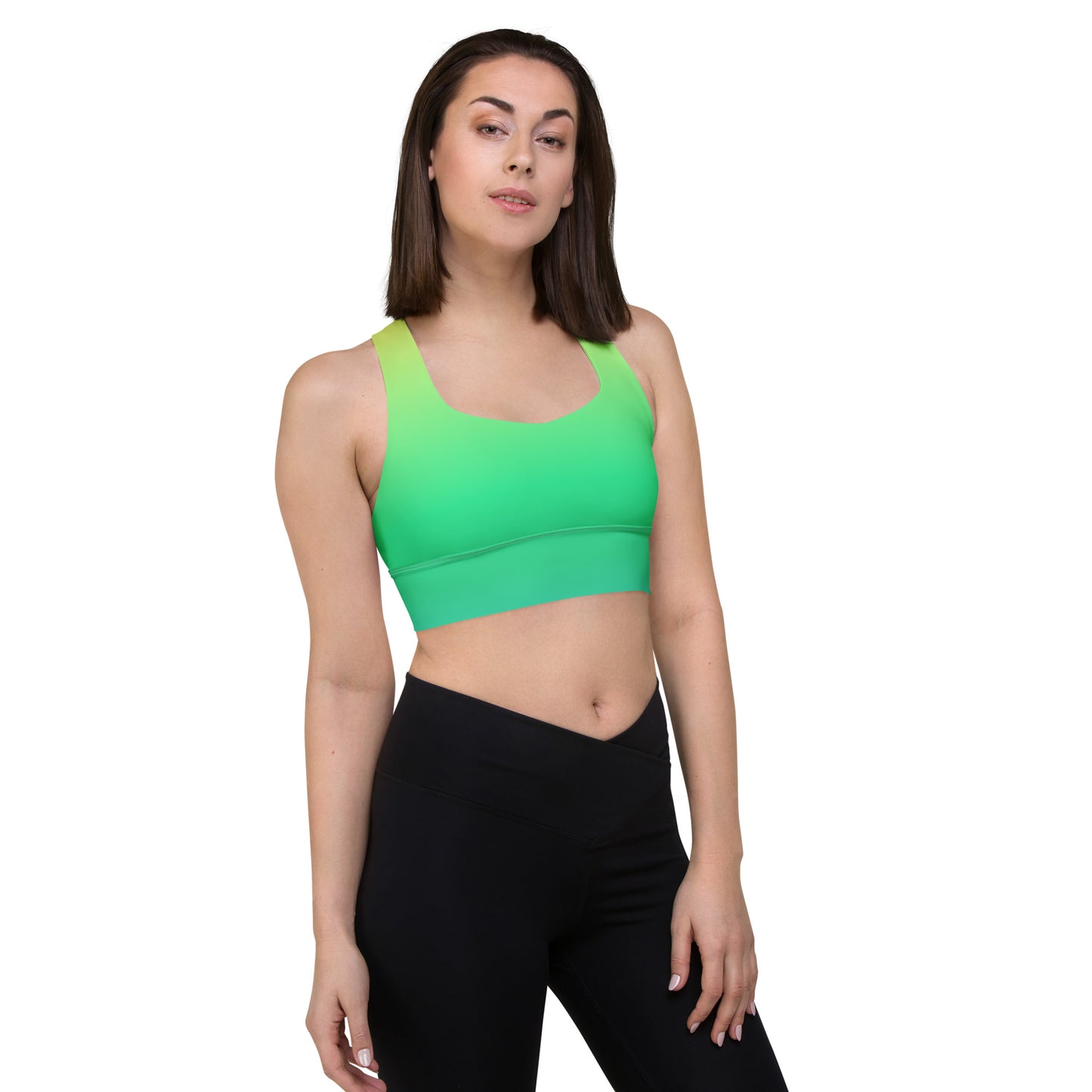 Everyday Sunset Lime Longline Sports Bra