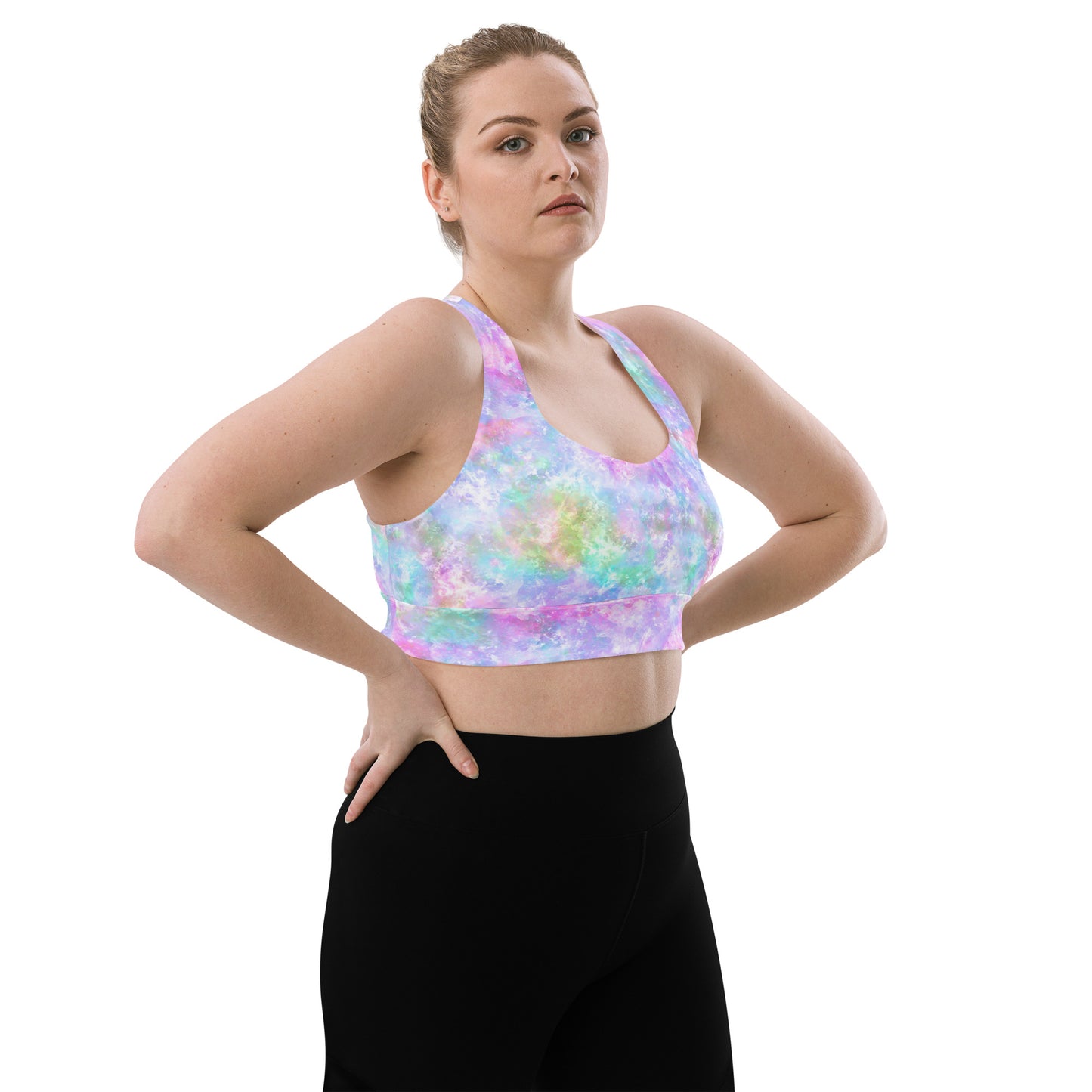 Unicorn Galaxy Longline sports bra