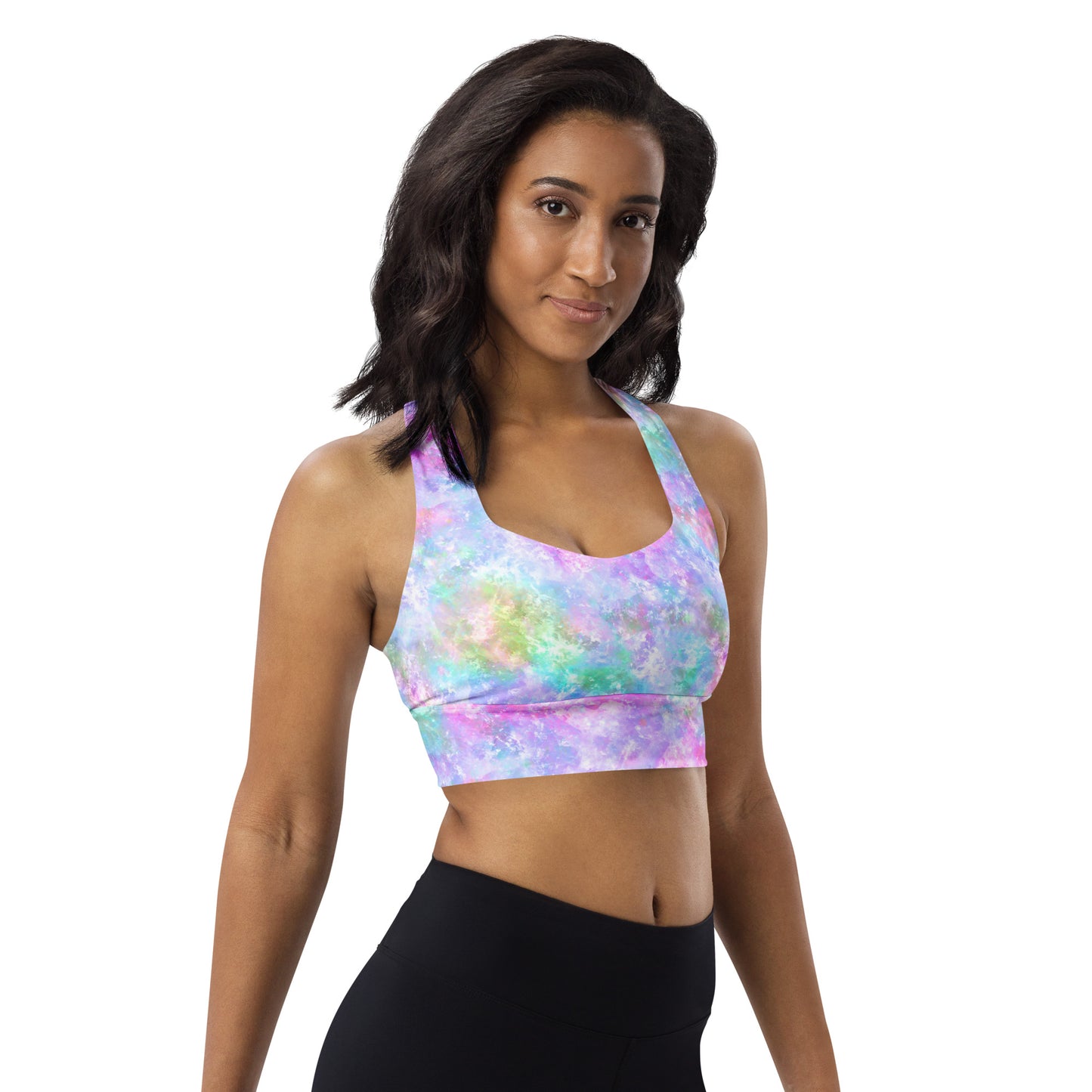 Unicorn Galaxy Longline sports bra