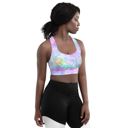 Unicorn Galaxy Longline sports bra