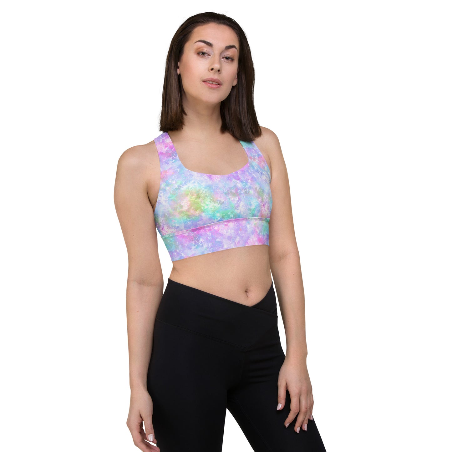 Unicorn Galaxy Longline sports bra