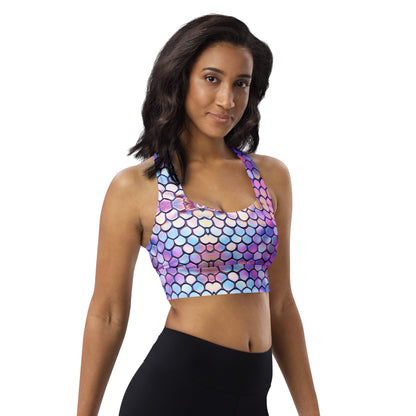 Mermaid Tail Longline Sports Bra