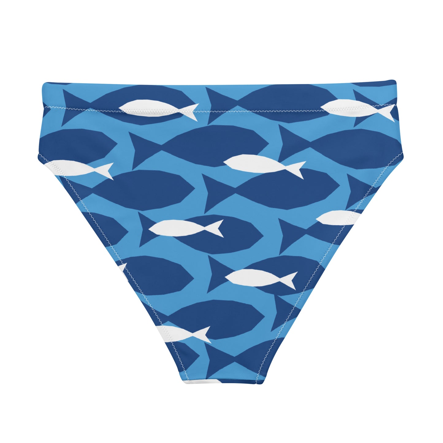 Special Edition - Love of the Ocean Blue Fish High Waisted Bikini Bottom