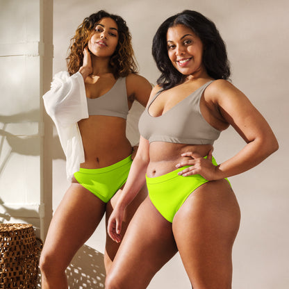 Everyday Neon Lime High Waisted Bikini Bottoms