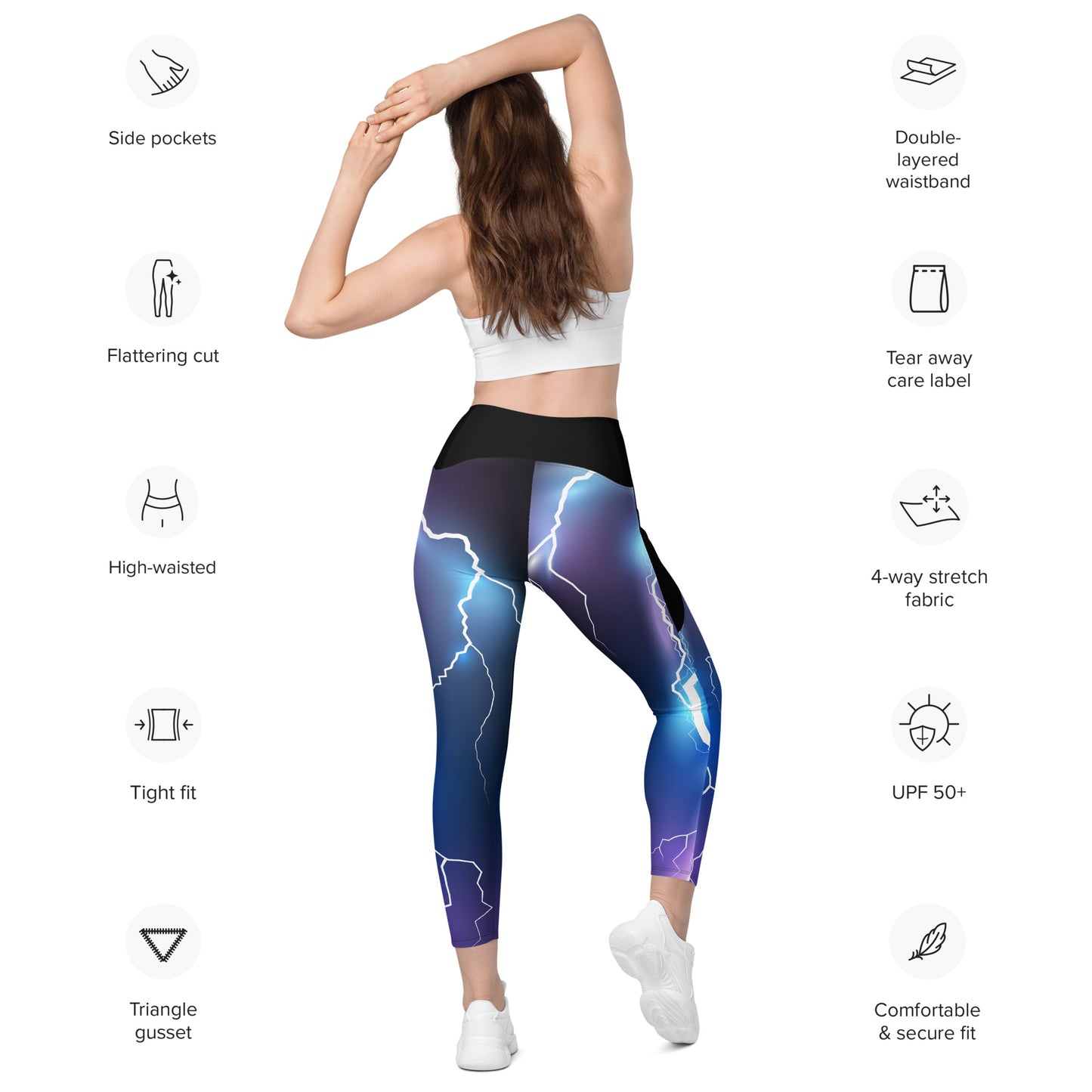 Everyday Electric Leggings with Pockets