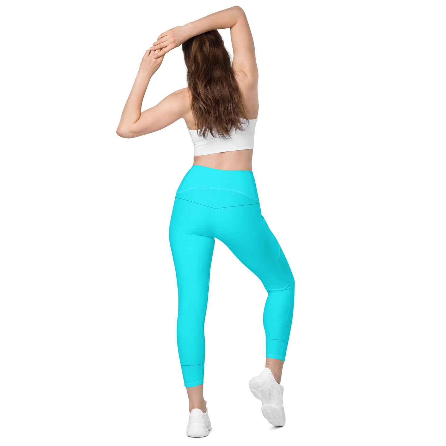 Everyday Aqua Leggings with Pockets