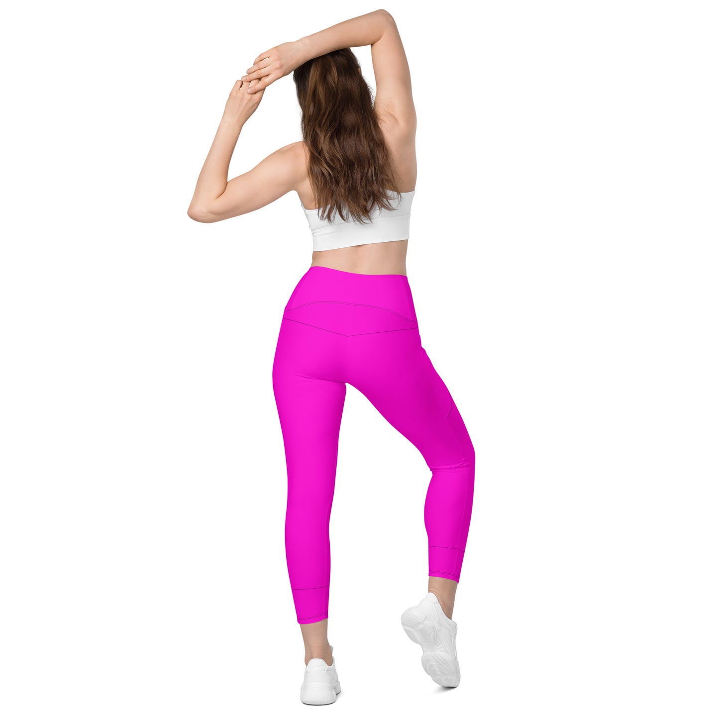 Everyday Bright Pink Leggings with Pockets