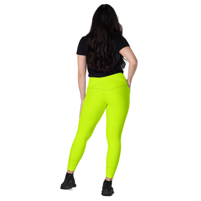 Everyday Neon Lime Leggings with pockets