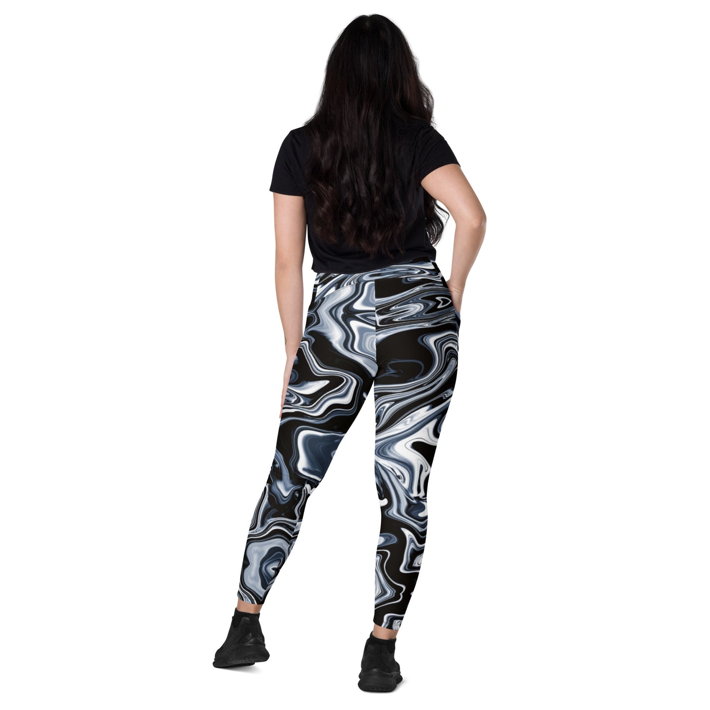 Everyday Liquid Metal Leggings with Pockets