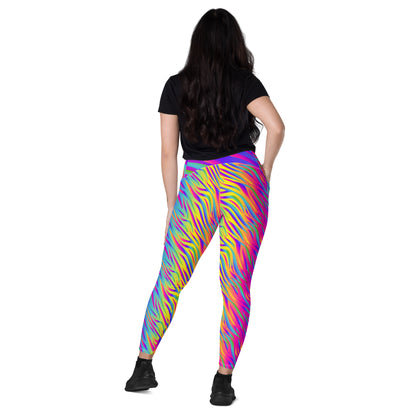 Rainbow Tiger Leggings with Pockets