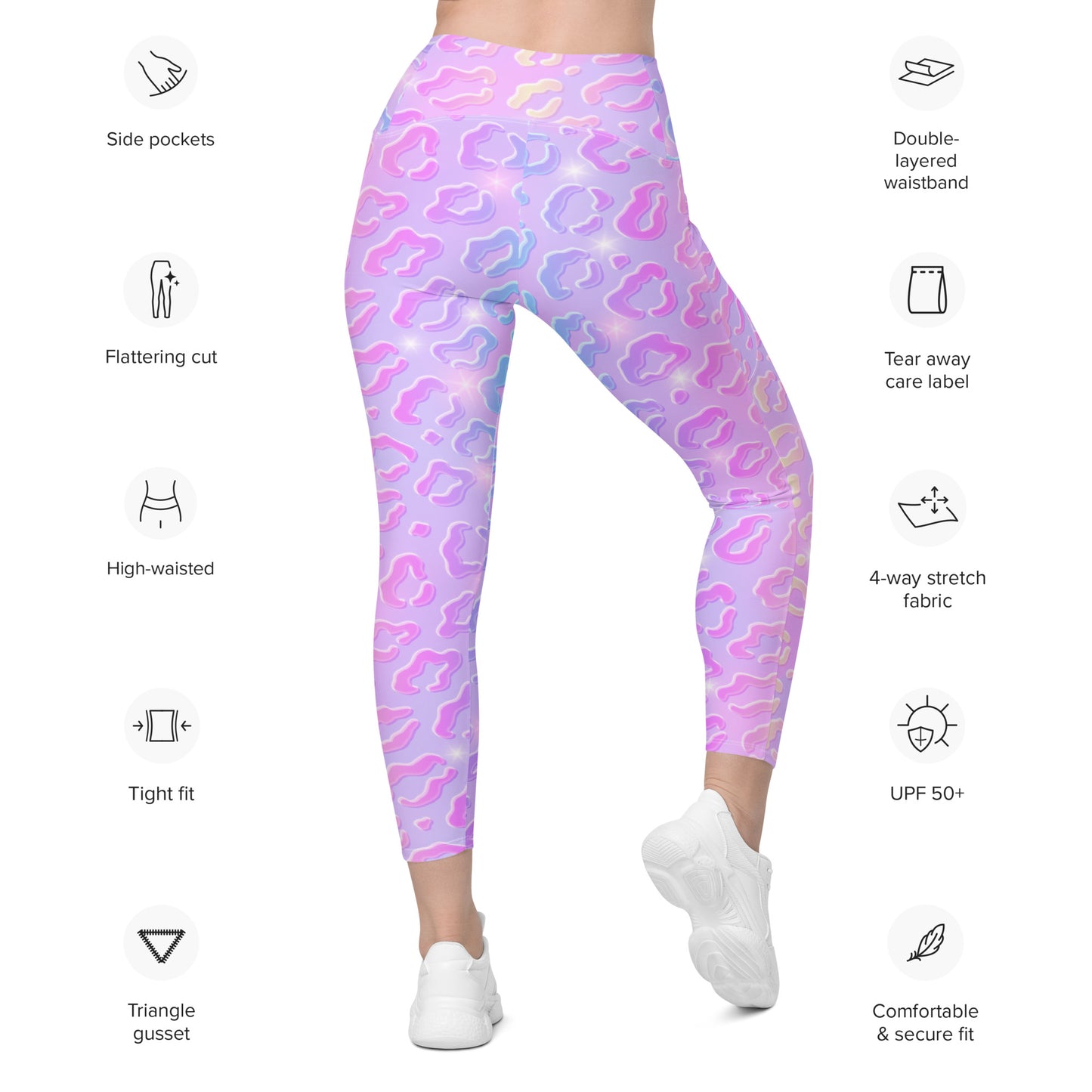 Cheetah Dazzle Leggings with Pockets