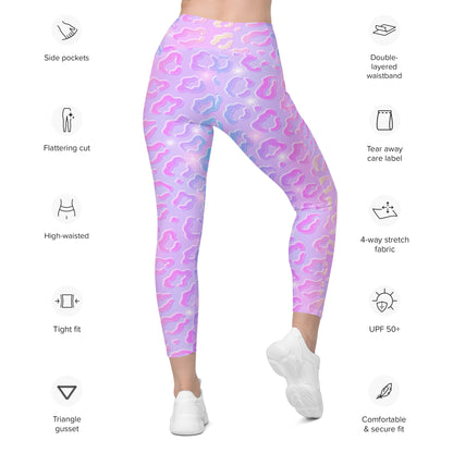 Cheetah Dazzle Leggings with Pockets