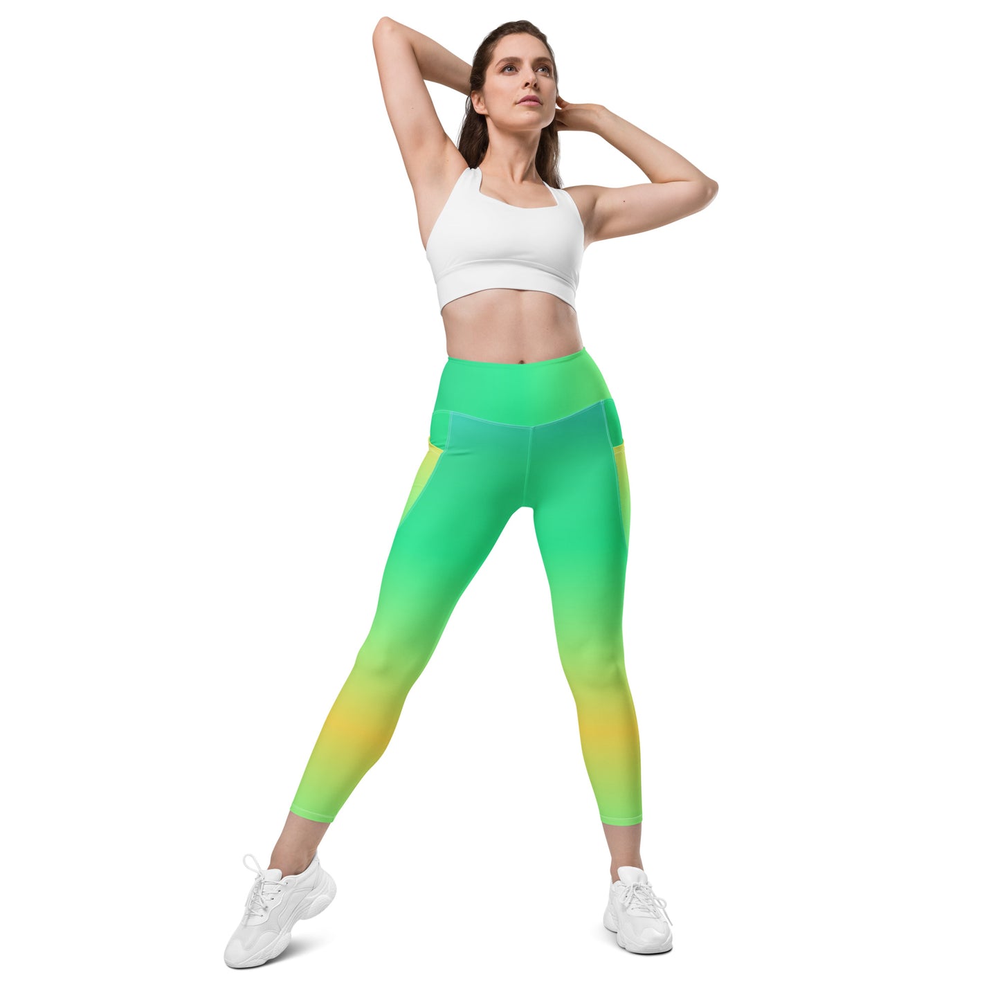 Everyday Sunset Lime Leggings with Pockets