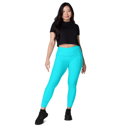 Everyday Aqua Leggings with Pockets