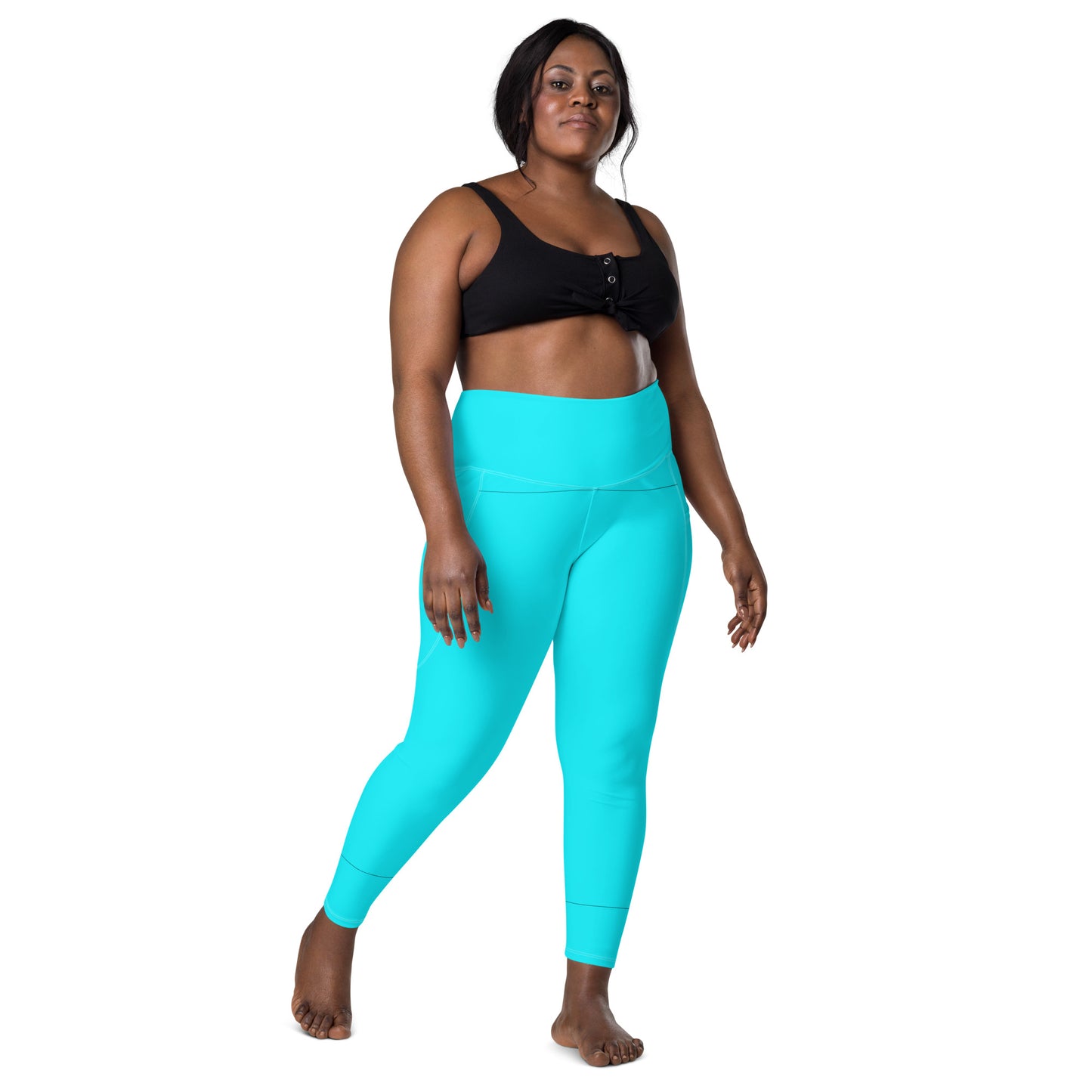 Everyday Aqua Leggings with Pockets