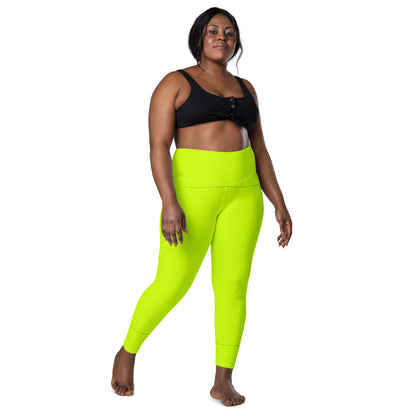 Everyday Neon Lime Leggings with pockets