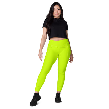 Everyday Neon Lime Leggings with pockets