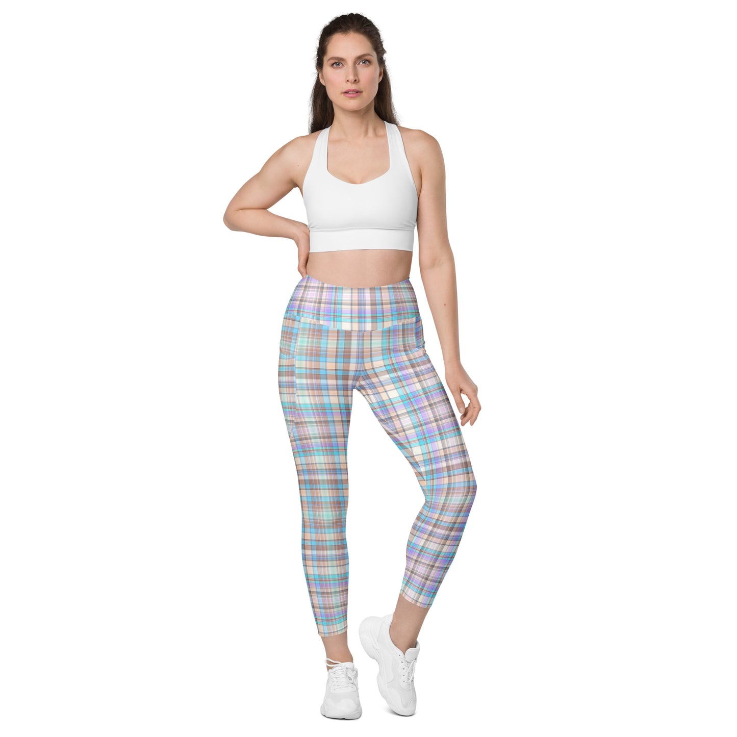 Everyday Plaid Leggings with Pockets