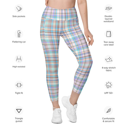 Everyday Plaid Leggings with Pockets