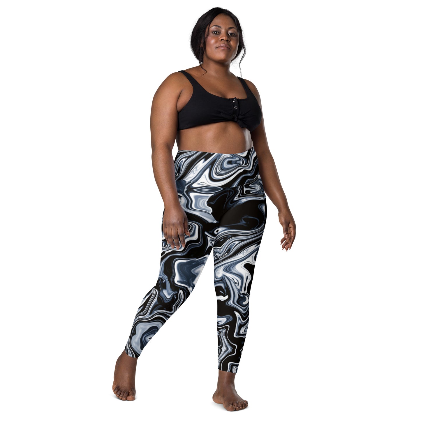 Everyday Liquid Metal Leggings with Pockets