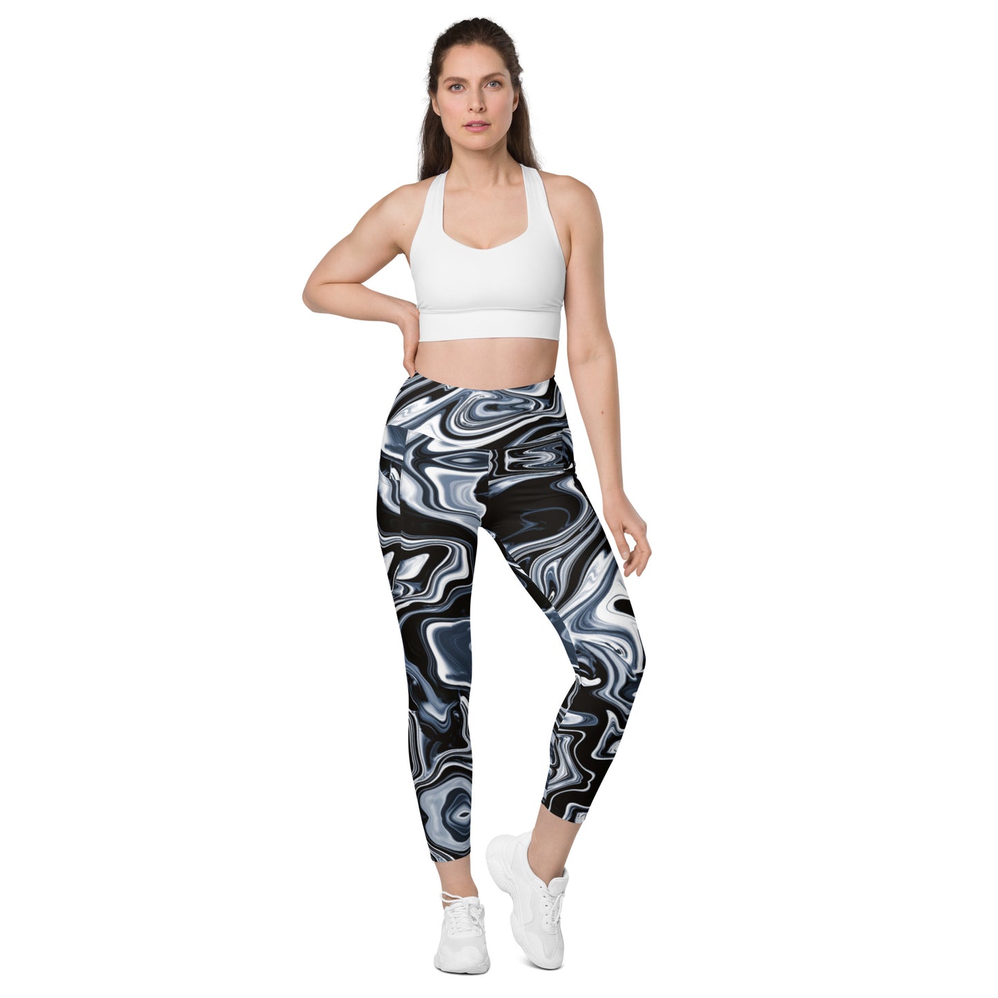 Everyday Liquid Metal Leggings with Pockets