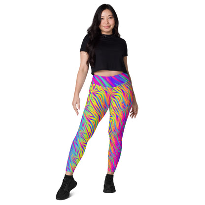 Rainbow Tiger Leggings with Pockets