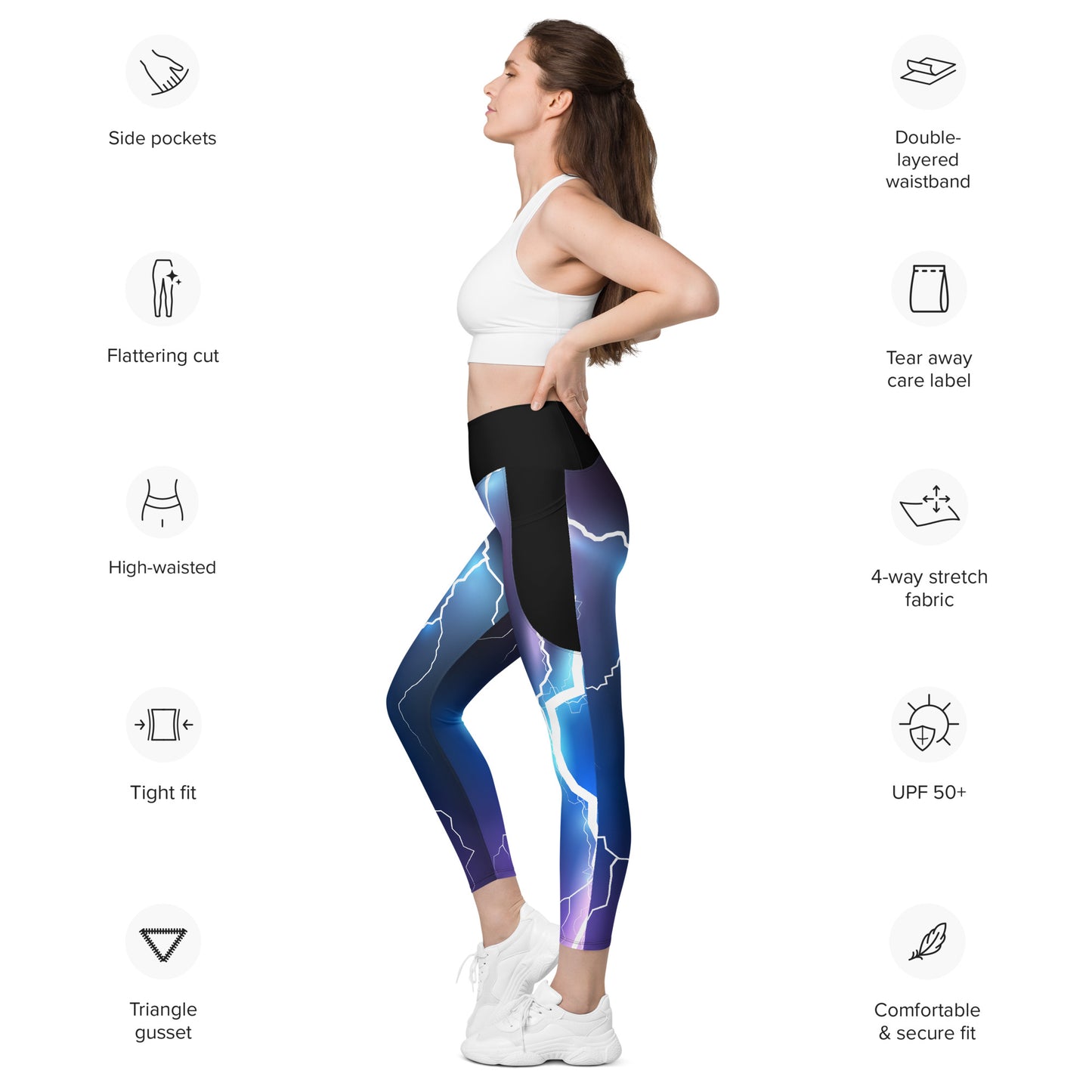 Everyday Electric Leggings with Pockets