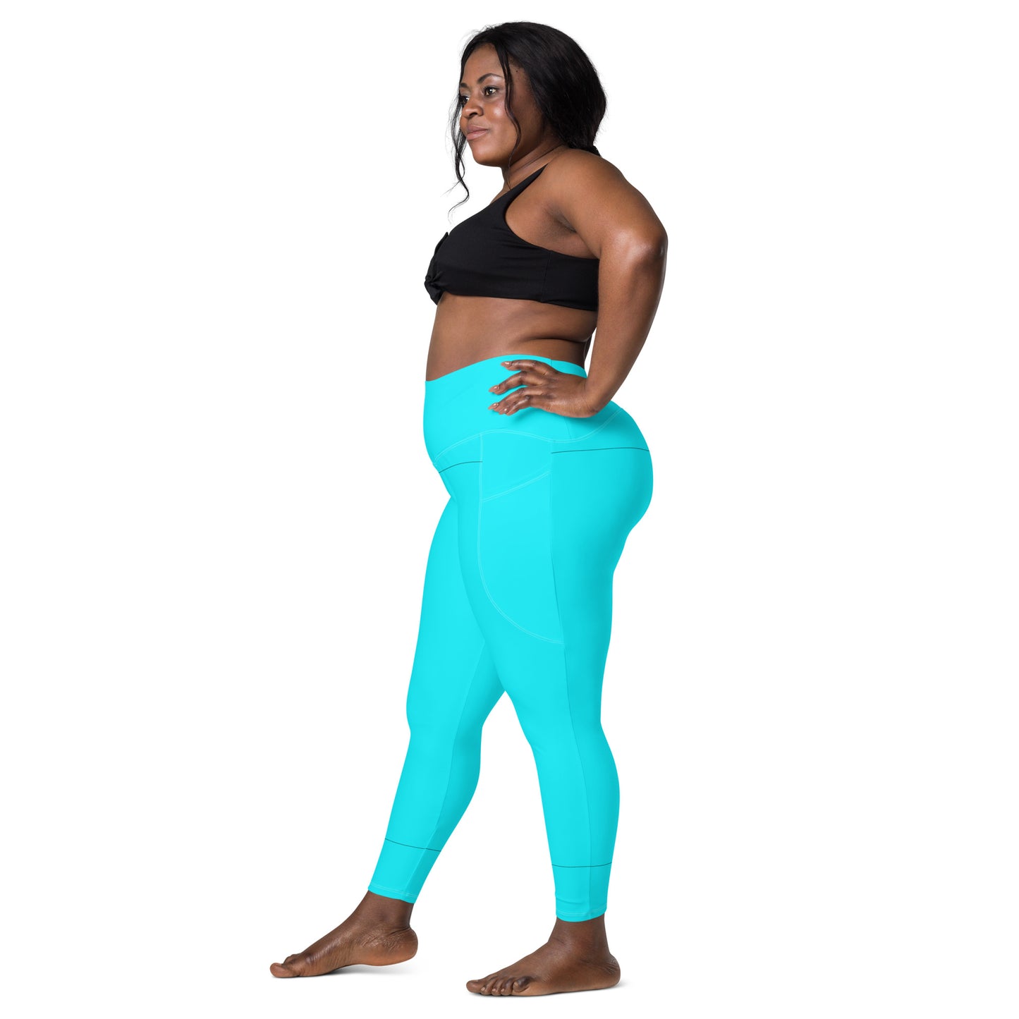 Everyday Aqua Leggings with Pockets