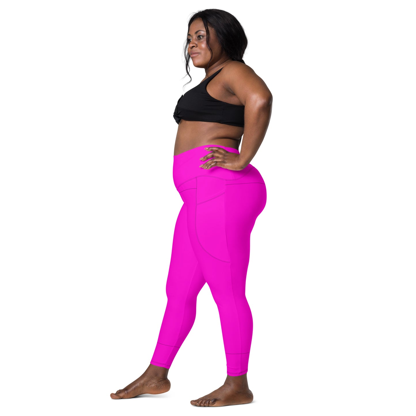 Everyday Bright Pink Leggings with Pockets